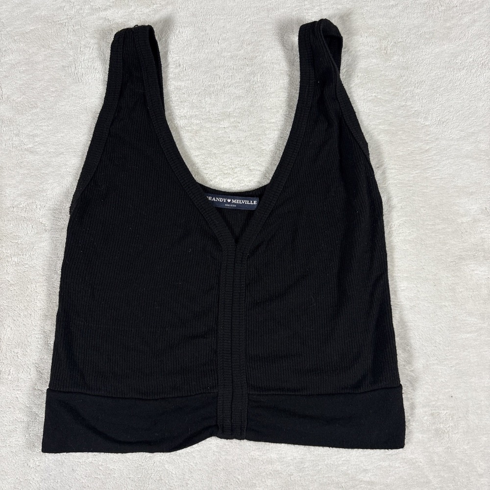 Brandy‎ Melville Black Cropped Tank